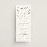 "Ribbonly Frame" - Wedding Programs in Blush by Itsy Belle Studio - Front