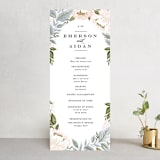 "Peony Floral Frame" - Wedding Programs in Cornflower by Alethea and Ruth - Front