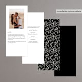 "Refined Beauty" - Wedding Programs in Cream by Stacey Day - Back of Card Options
