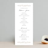 "Operatic" - Wedding Programs in Cream by Paper Raven Co. - Front