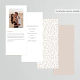 "Operatic" - Wedding Programs in Cream by Paper Raven Co. - Back of Card Options