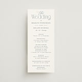 "Modern Romance" - Wedding Programs in Navy by Hooray Creative - Front