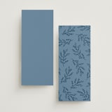 "Modern Romance" - Wedding Programs in Navy by Hooray Creative - Back of Card Options