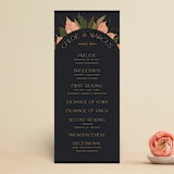 "Elegant Leaves" - Wedding Programs in Slate by GeekInk Design - Front