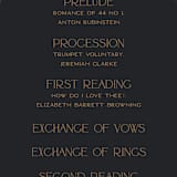 "Elegant Leaves" - Wedding Programs in Slate by GeekInk Design - Detail