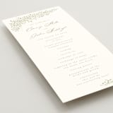 "Villa" - Wedding Programs in Leaf by Kristie Kern - Detail