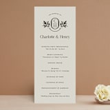 "Litterateur" - Wedding Programs in Natural by Karen Glenn - Front