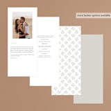 "Litterateur" - Wedding Programs in Natural by Karen Glenn - Back of Card Options