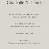 "Litterateur" - Wedding Programs in Natural by Karen Glenn - Detail