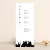 "Urban" - Wedding Programs in Onyx by Lori Wemple - Front