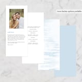 "Marine" - Wedding Programs in Wave by kelli hall - Back of Card Options