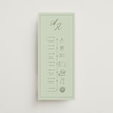 "Olive" - Wedding Programs in Mint by Sherley Ferreira - Front