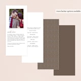 "Sweet scallop" - Wedding Programs in Taupe by Annie Clark - Back of Card Options