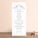 "Charleston" - Wedding Programs in Tuxedo by Susan Brown - Front
