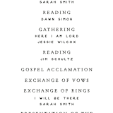 "Charleston" - Wedding Programs in Tuxedo by Susan Brown - Detail