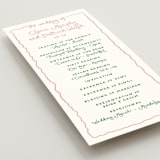 "Squiggly type" - Wedding Programs in Carnation by Creo Study - Detail
