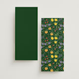 "Bountiful" - Wedding Programs in Verde by Paper Sun Studio - Back of Card Options