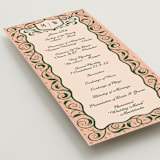 "Bountiful" - Wedding Programs in Verde by Paper Sun Studio - Detail