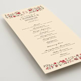 "Tapestry" - Wedding Programs in Almond by Jenna Holcomb - Detail