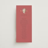 "Ruban en Fleur" - Wedding Programs in Rose by Itsy Belle Studio - Front