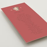 "Ruban en Fleur" - Wedding Programs in Rose by Itsy Belle Studio - Detail