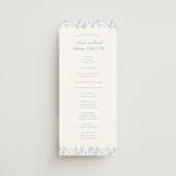 "Constance" - Wedding Programs in Sky by Robert and Stella - Front