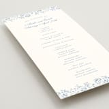 "Constance" - Wedding Programs in Sky by Robert and Stella - Detail