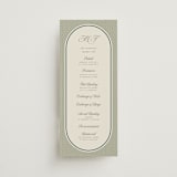 "Literary" - Wedding Programs in Moss by Kelly Watkins - Front