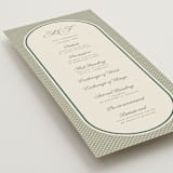 "Literary" - Wedding Programs in Moss by Kelly Watkins - Detail