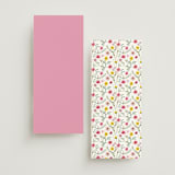 "Wildflower Wreath" - Wedding Programs in Peony by Yaling Hou Suzuki - Back of Card Options