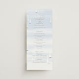 "Bristol" - Wedding Programs in Aqua by Jennifer Wick - Front