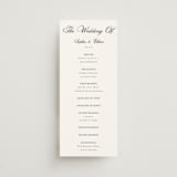 "Chic Union" - Wedding Programs in Mystic Raven by Cass Loh - Front