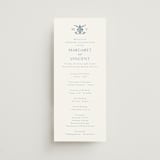 "Coastal Charm" - Wedding Programs in Dusty Blue by Jennifer Postorino - Front