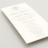 "Calia" - Wedding Programs in Paris Rain by Jennifer Postorino - Detail