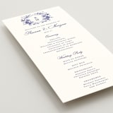 "Blooming Crest" - Wedding Programs in Plum by Cass Loh - Detail