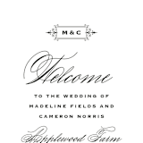 "Confection" - Wedding Programs in Cloud by Jill Means - Detail