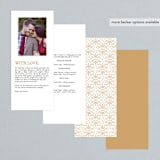 "Ornate Monogram" - Wedding Programs in Faux Gold by Kristen Smith - Back of Card Options