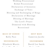 "Ornate Monogram" - Wedding Programs in Faux Gold by Kristen Smith - Detail