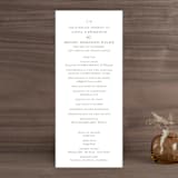 "Field" - Wedding Programs in Ash by Megan Davis - Front