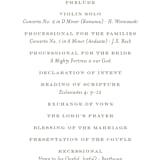 "Field" - Wedding Programs in Ash by Megan Davis - Detail