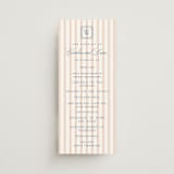 "Preppy" - Wedding Programs in Coral by Erin German - Front
