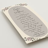 "Gathering Joy" - Wedding Programs in Champagne by Ana de Sousa - Detail