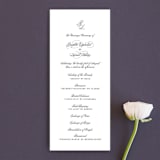 "One and Only" - Wedding Programs in Classic Bride by Design Lotus - Front