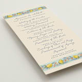 "Amalfi Coast Wedding" - Wedding Programs in Aqua by Chris Griffith - Detail