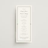 "Court" - Wedding Programs in Leaf by Kate Ahn - Front