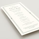 "Court" - Wedding Programs in Leaf by Kate Ahn - Detail