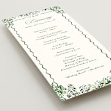 "gates and pillars" - Wedding Programs in Sap by Becky Nimoy - Detail