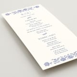 "Embroidered" - Wedding Programs in Cerulean by Jenna Holcomb - Detail
