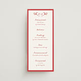 "Love in Bloom" - Wedding Programs in Brick by Julia Liverton - Front