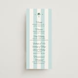 "Island Palm" - Wedding Programs in Low Tide by Susan Zinader - Front